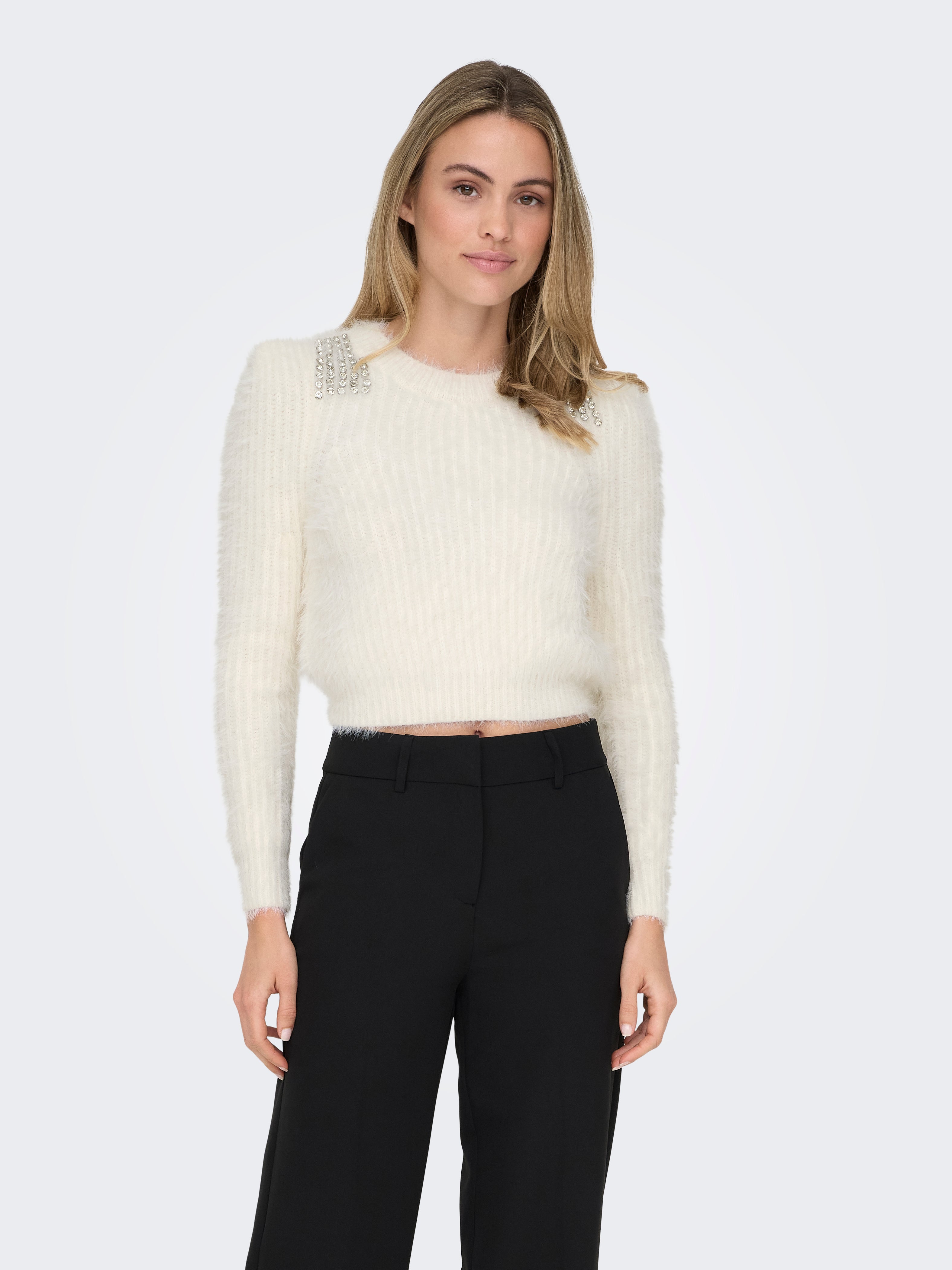 ONLSURI Strickpullover Cloud Dancer