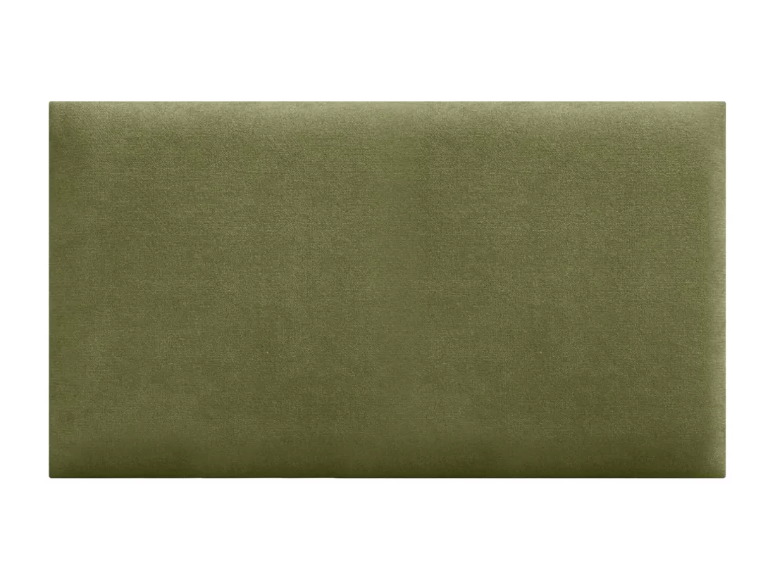 DHOME Lot de 6 Panneaux Rembourrés en Tissu Aqualine Autocollants pour Mur Acoustiques Absorbants Protection contre les Chocs (Vert, 60x40cm, x6)