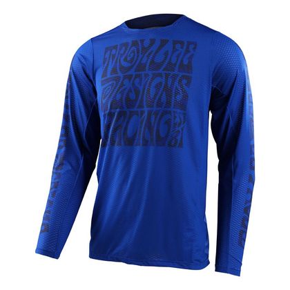 Maillot cross TroyLee design GP PRO AIR MANIC MONDAY YOUTH - Bleu / Blanc