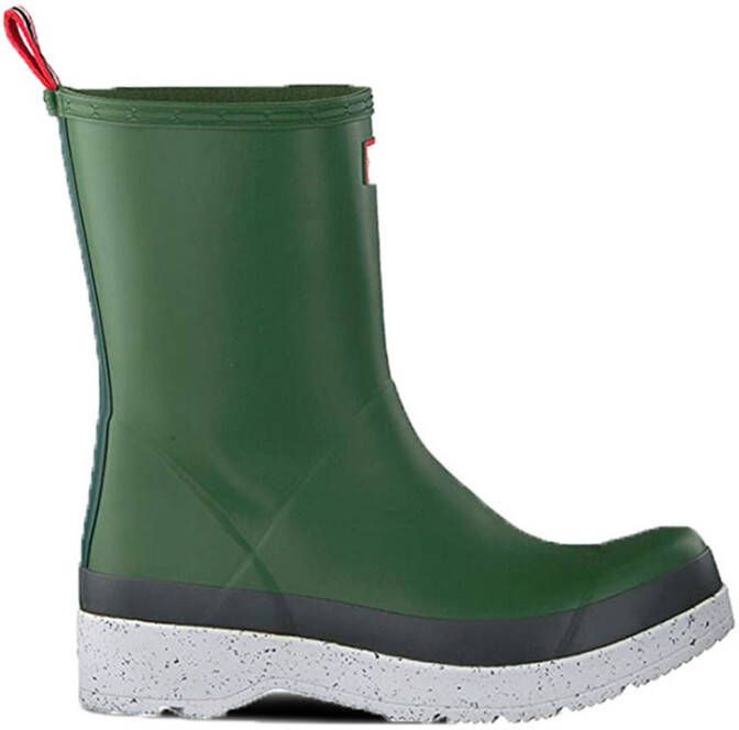 Hunter Groene Regenlaarzen Play Mid Boot Speckle