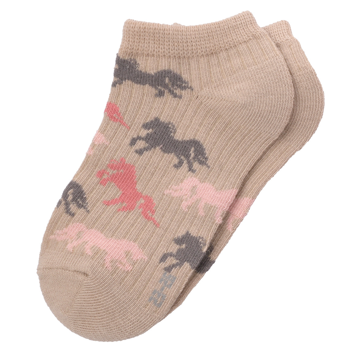 Topolino 4 Paar Mädchen Sneaker-Socken im Set weiss / beere / hellbraun