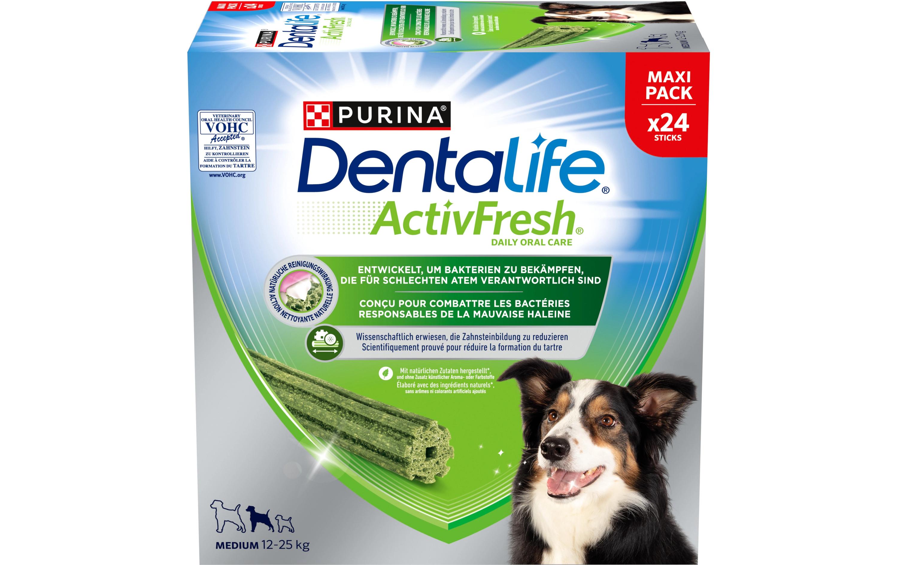 Kausnack ActivFresh Medium, 24 SticksZahnpflege-Snack für Hunde