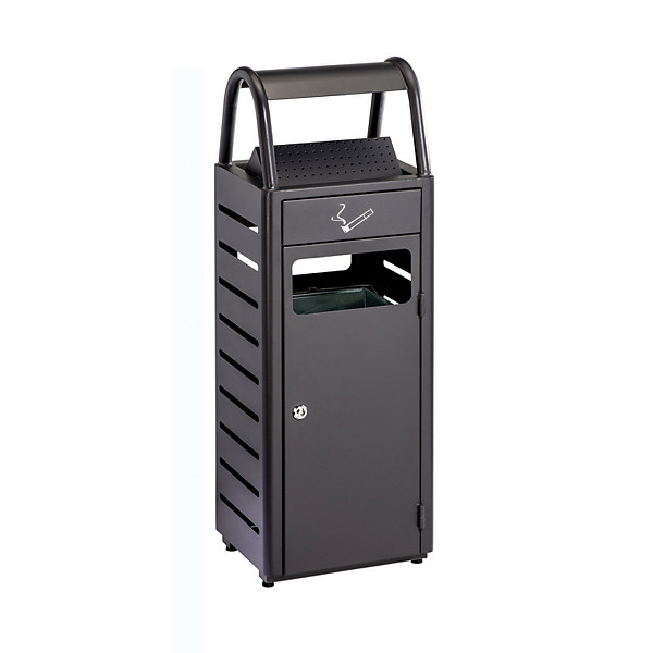 Cendrier corbeille noir 24 litres