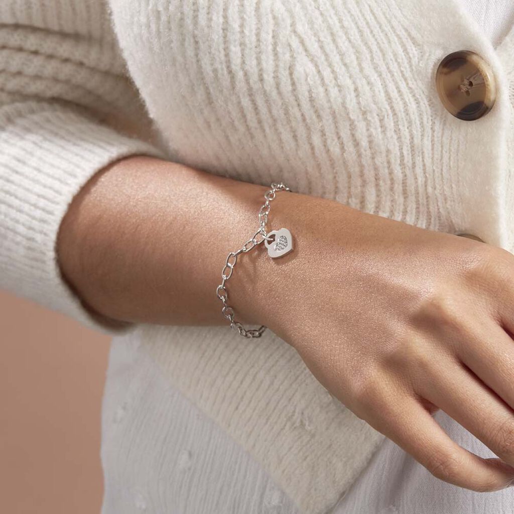 Bracelet Dorote Argent Blanc Oxyde De Zirconium