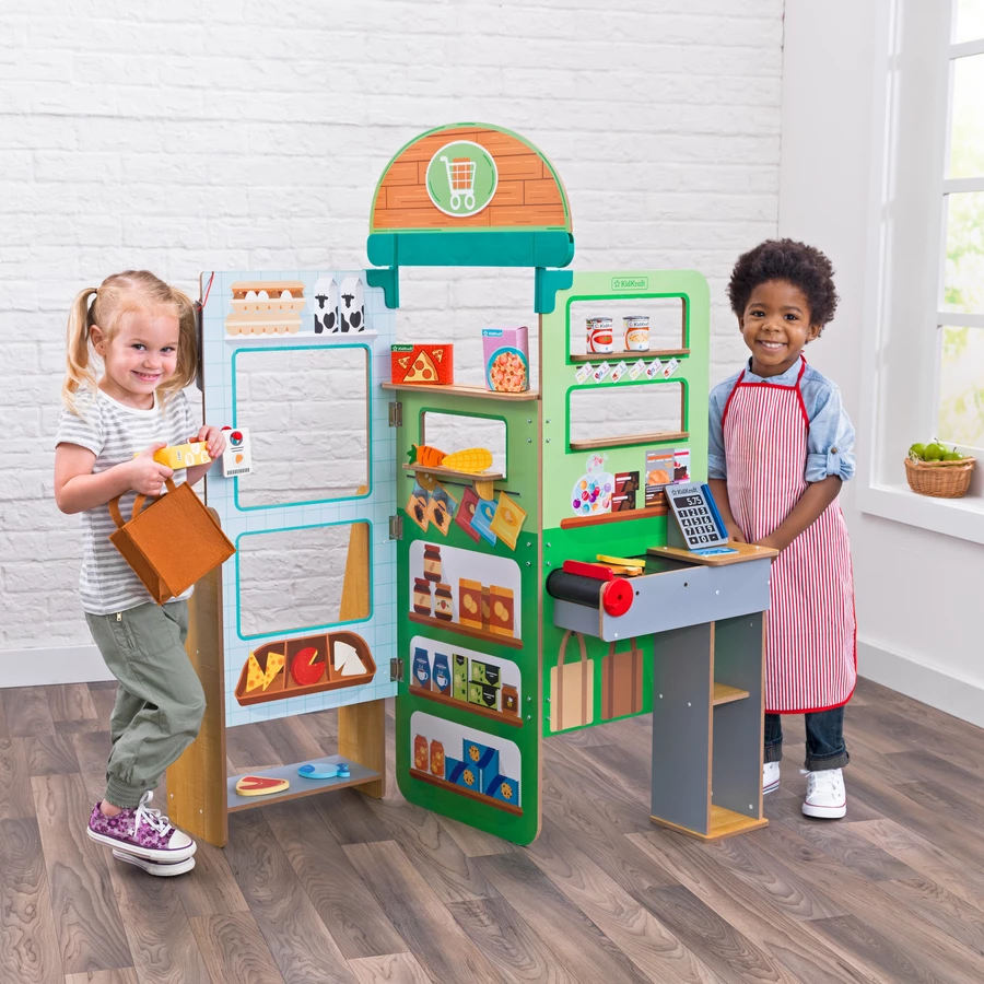 KidKraft® Lebensmittelladen Let's Pretend™ zum Aufklappen