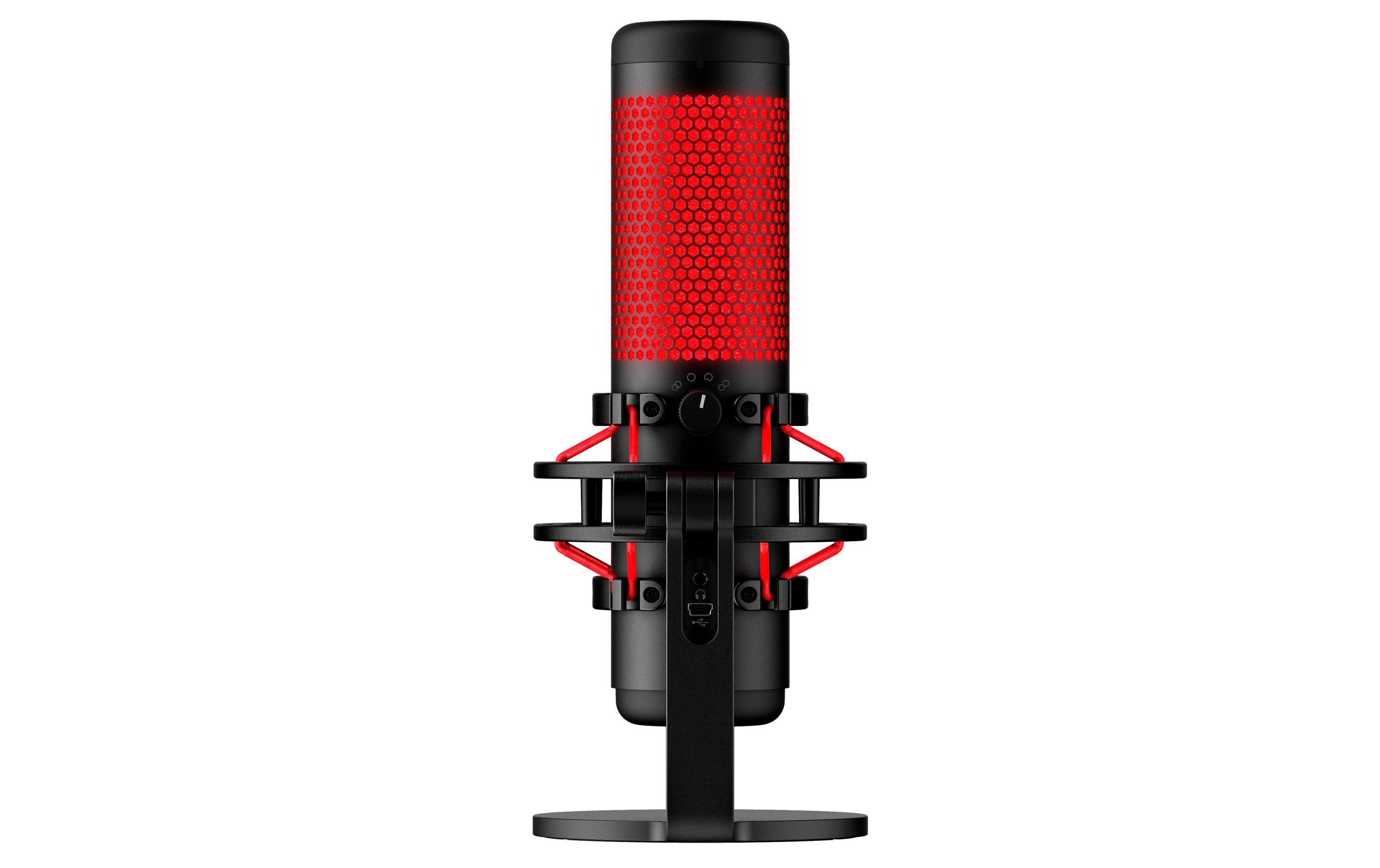 Mikrofon QuadCastGaming-Mikrofon mit LED Anzeige