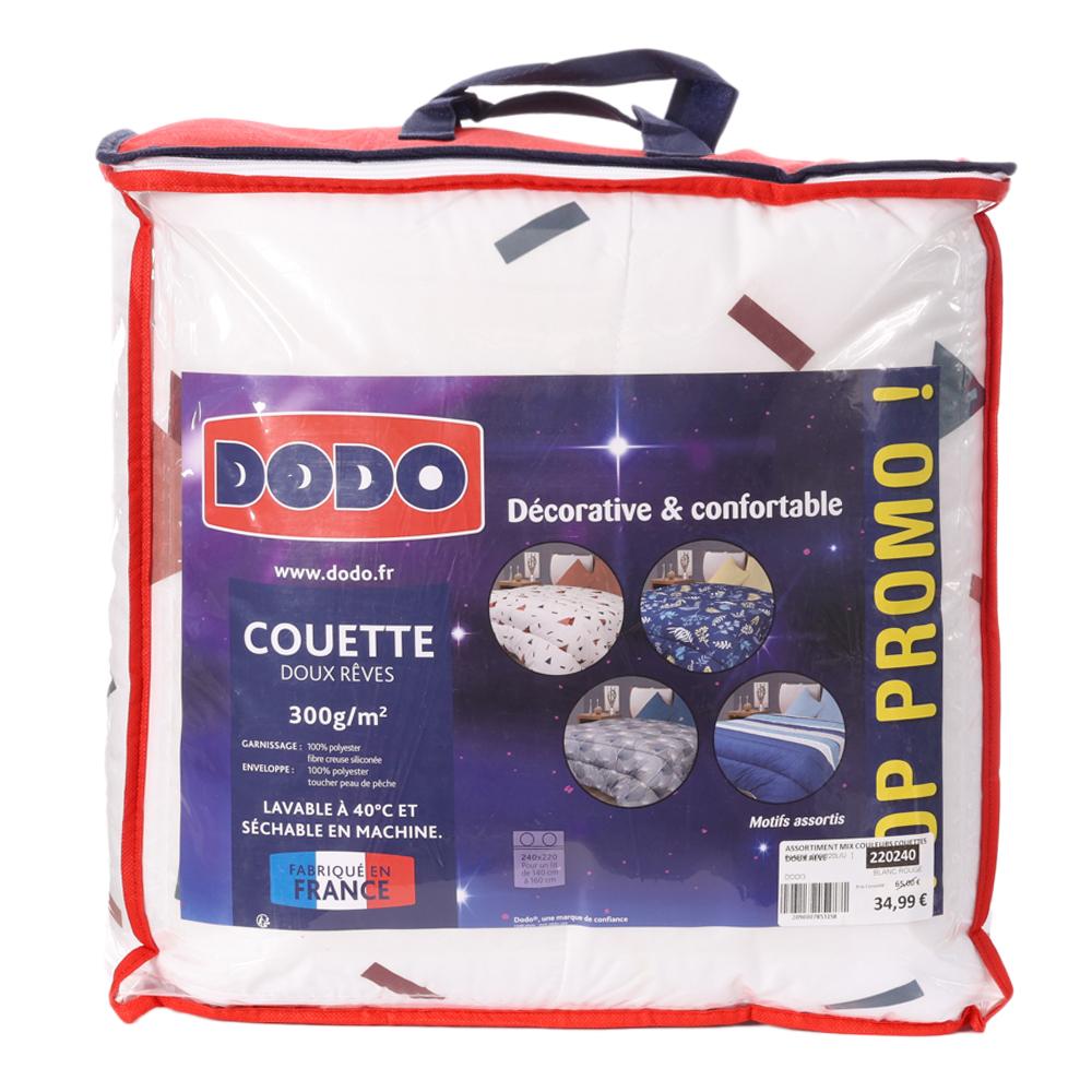 Dodo Couette Marine/Rouge/Blanc à Motifs Dodo Doux Rêve 220x240