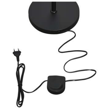 Vloerlamp James zwart 150cm x Ø35cm