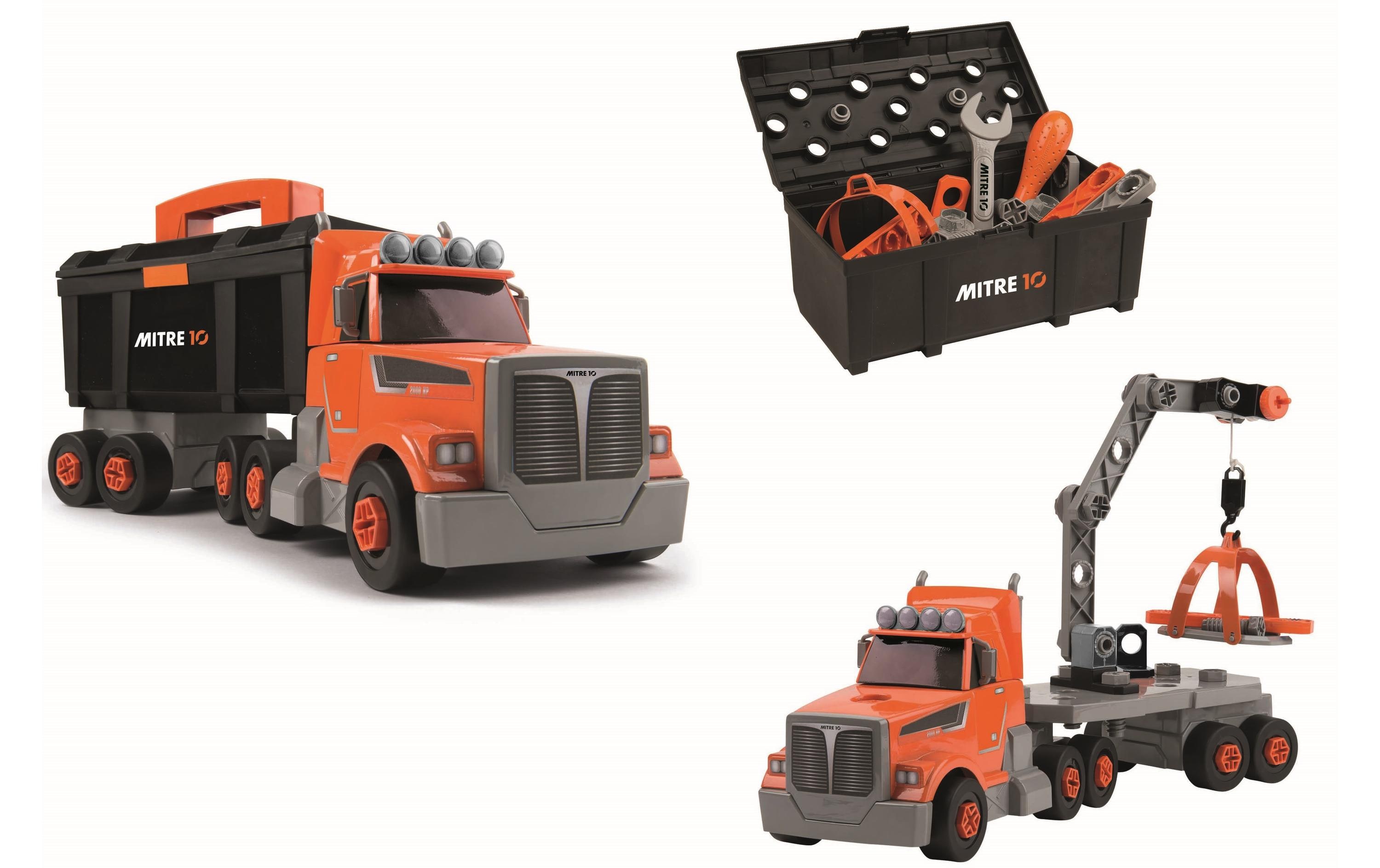 Baustellenfahrzeug Black & Decker Bricolo TruckSpieltruck mit Werkzeugbox