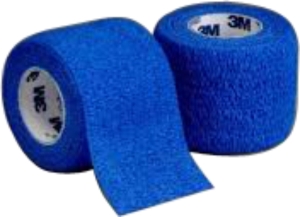 3M COBAN Elastische Binde 7.6cmx4.57m blau, 24 Stück