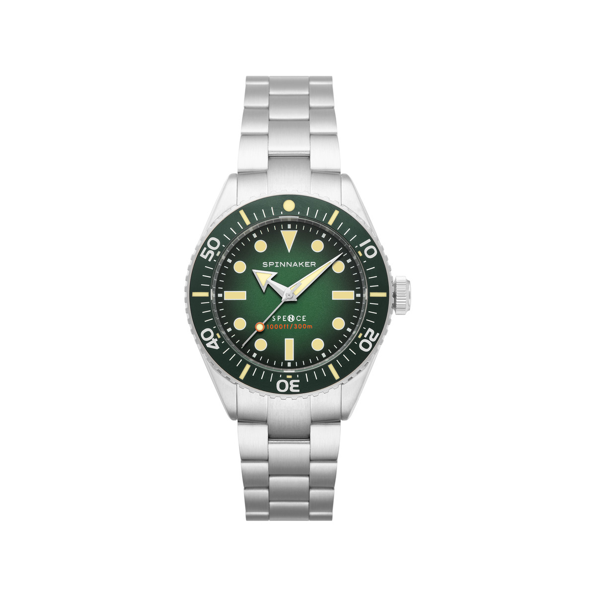 Montre SPINNAKER Spence homme automatique bracelet acier argent
