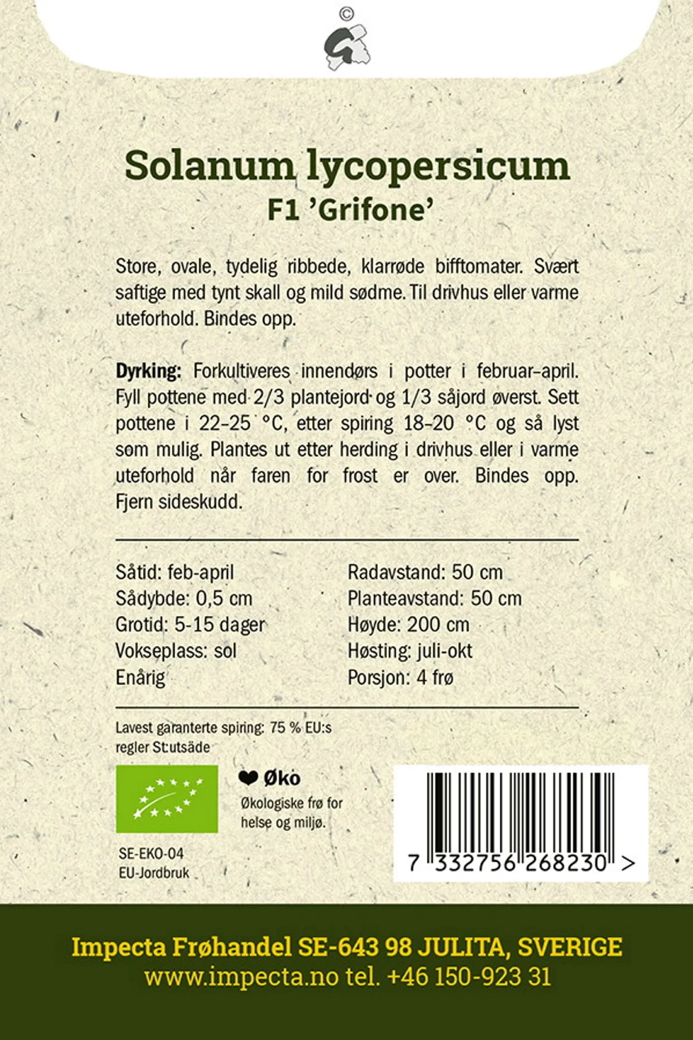 Solanum lycopersicum F1 'Grifone' Bifftomat F1 'Grifone'