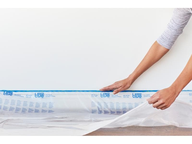 3M Abdeckfolie ScotchBlue 2093 1.21 x 27.4 m Abdeckfolie mit Malerband 2093, 1 Rolle inklusive Dispenser