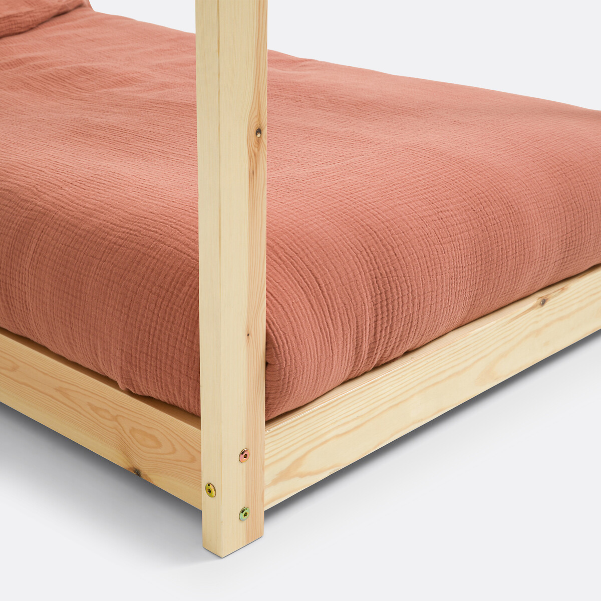 LA REDOUTE INTERIEURS<br>Cama Caban em pinho maciço com base ripada, Archi