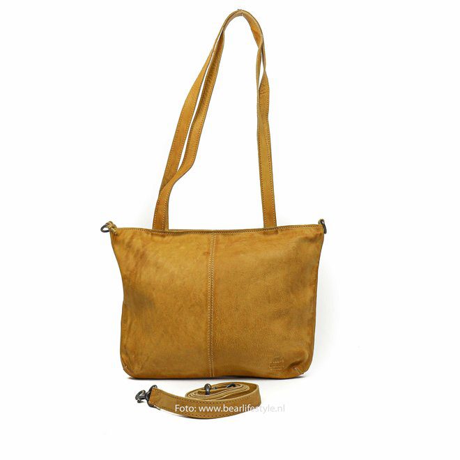 Bear Design Callisto Pelle Hand/ Schoudertas Lola Geel CP1683