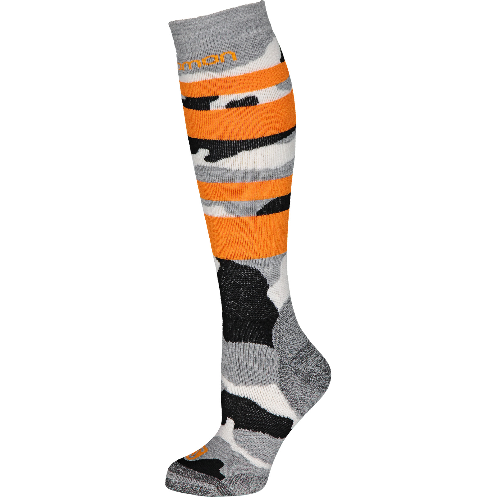 Salomon Skisocken Camo Er, 36-38, orange