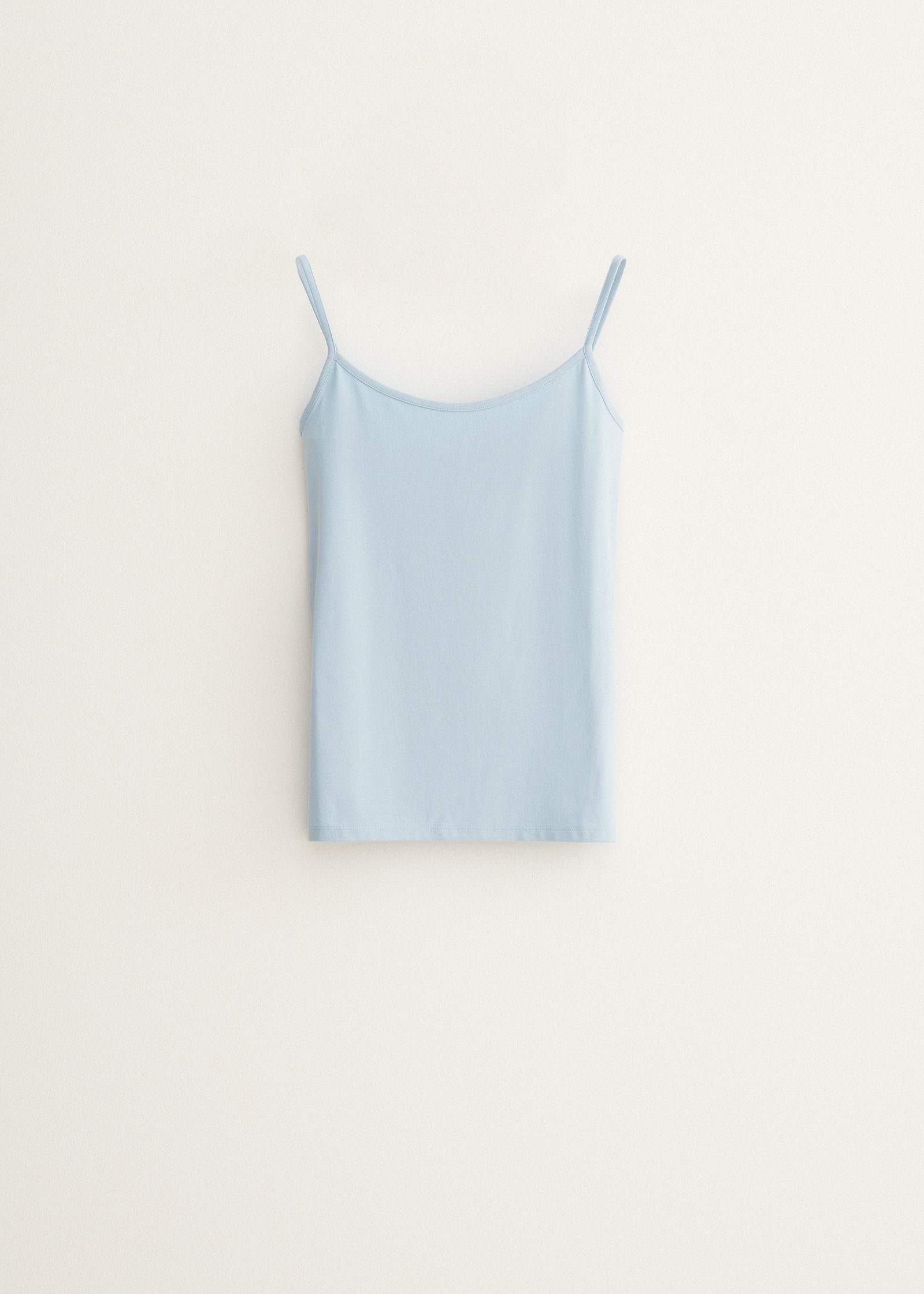 Singlet met spaghettibandjes