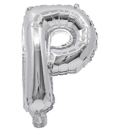 Decorata Party Folienballon - 35 cm - P - Silber