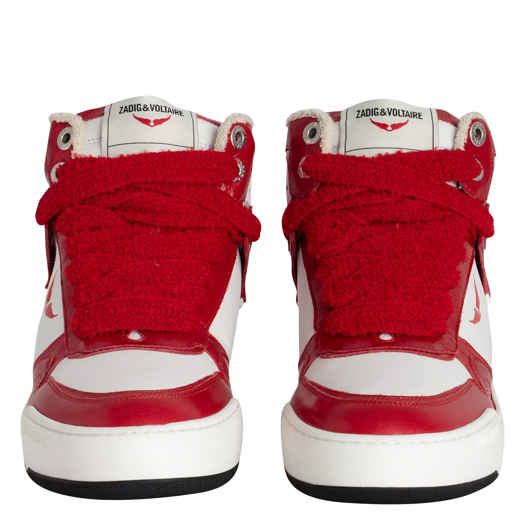 HIGH WINGS - Baskets montantes en cuir | Rouge