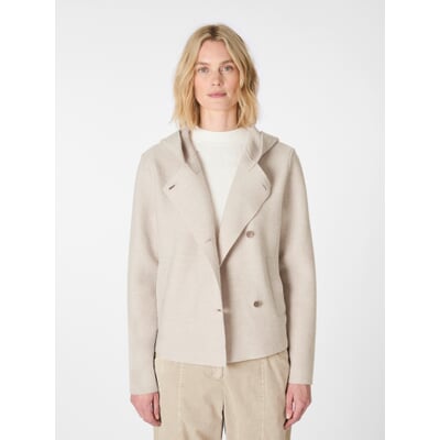 Damen-Wolljacke, Naturweiß