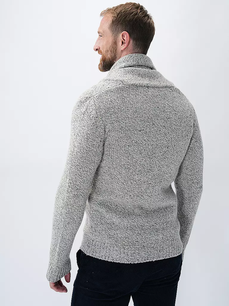 ELEVENTY Kaschmir Strickjacke hellgrau