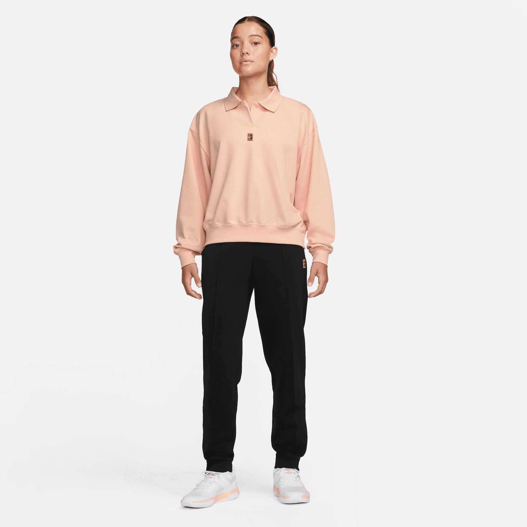 Nike| Damen Poloshirt NIKECOURT DRI-FIT HERITAGE Langarm