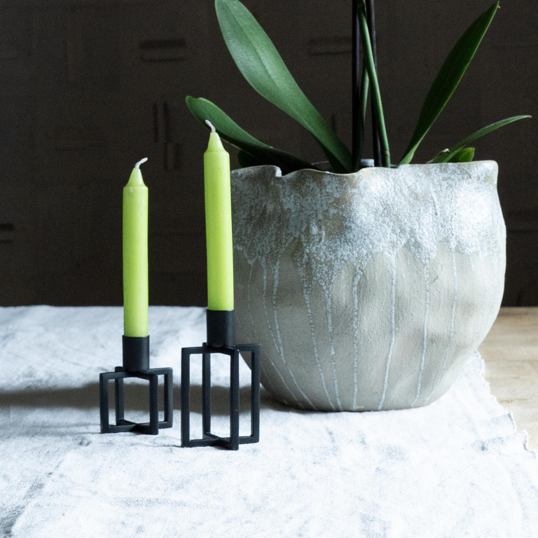 HANA Oneflame kandelaar 11 zwart