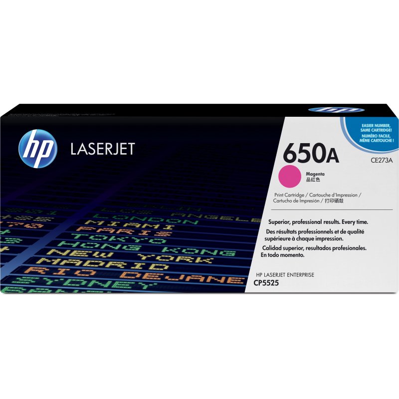 HP 650A toner LaserJet magenta authentique