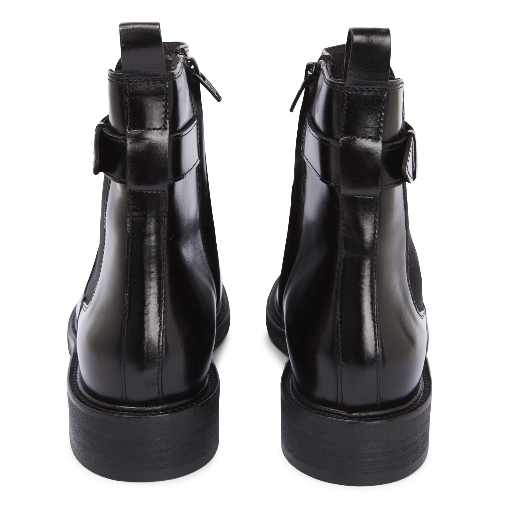 Bottines en cuir| Noir