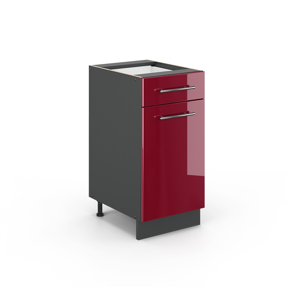 VICCO Schubunterschrank 40cm FAME-LINE - Bordeaux Hochglanz