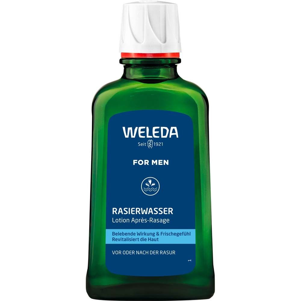 Weleda Rasierwasser - erfrischt und belebt. Vor und nach der Rasur anwendbar