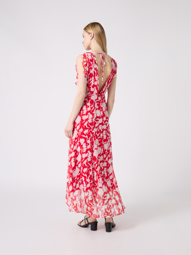 Robe longue asymétique