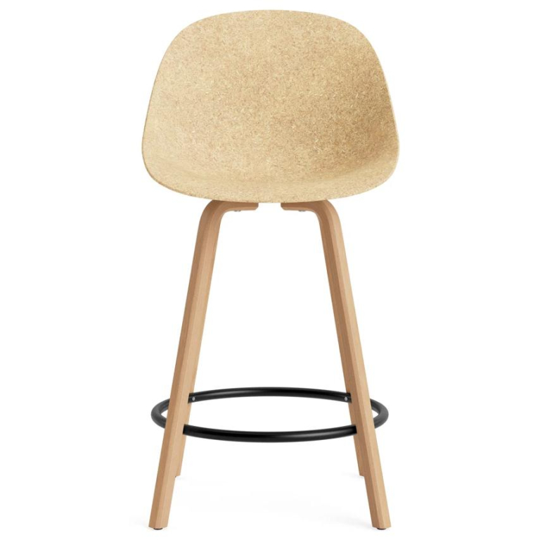 Normann Copenhagen Mat Chair stoel barkruk 65 cm beuken Cream/Hemp