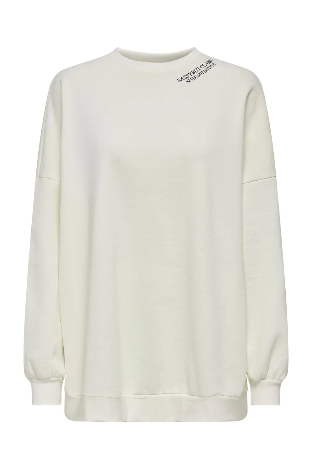 Only Onldaze L/S Party O-Neck Swt 4601780 cloud dancer collage