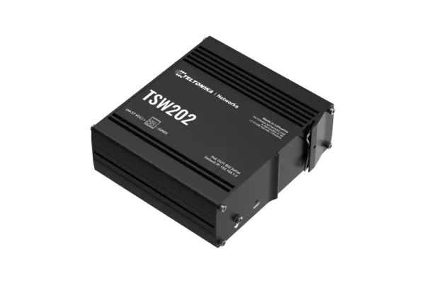 Teltonika TSW202 - Switch - Administreret - 8 x 10/100/1000 (PoE )   2 x SFP - DIN monterbar på skinne - PoE  (240 W)
