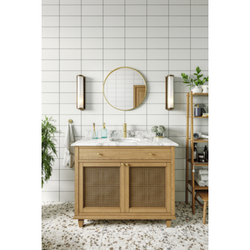 Haceka badkamerspiegel Deco geborsteld goud Ø 60 cm rond