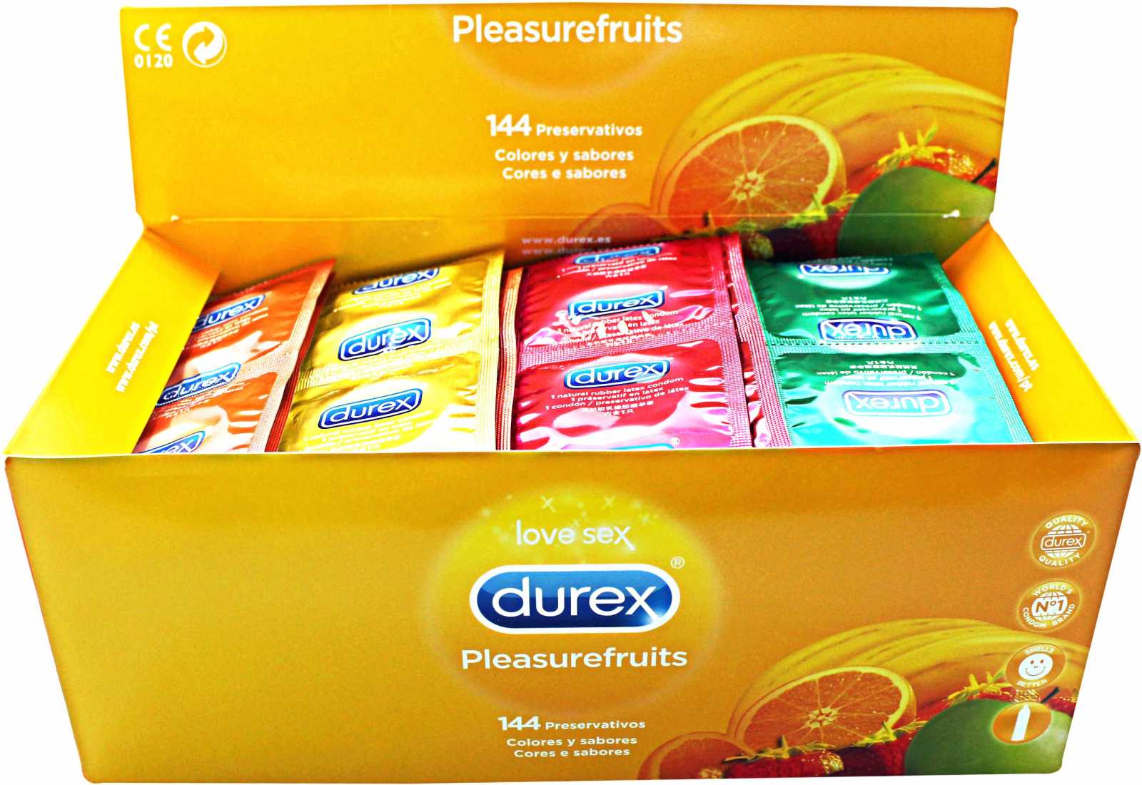 Durex Pleasurefruits 144 unidades
