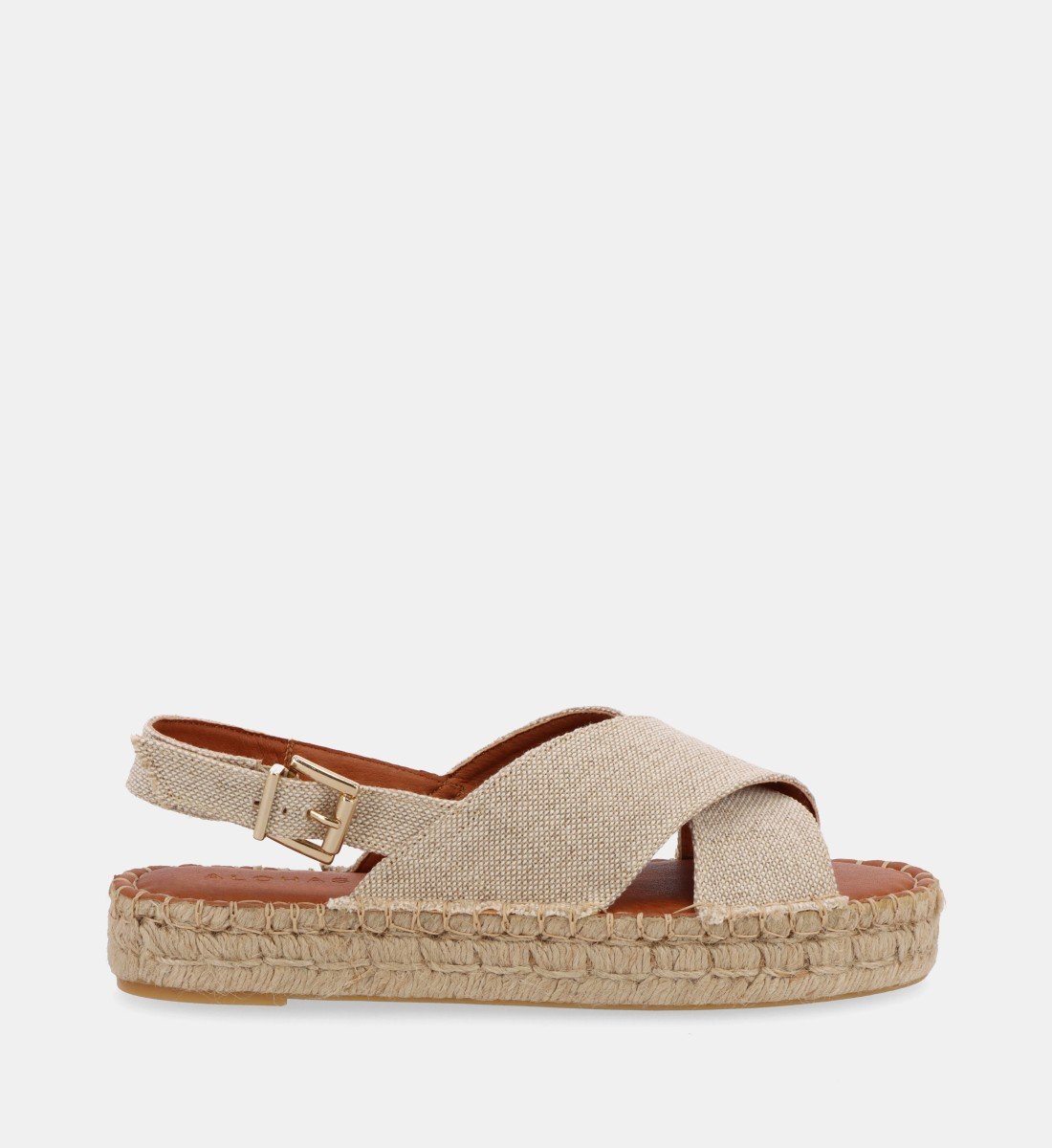 CROSSED - Espadrilles en lin | Beige