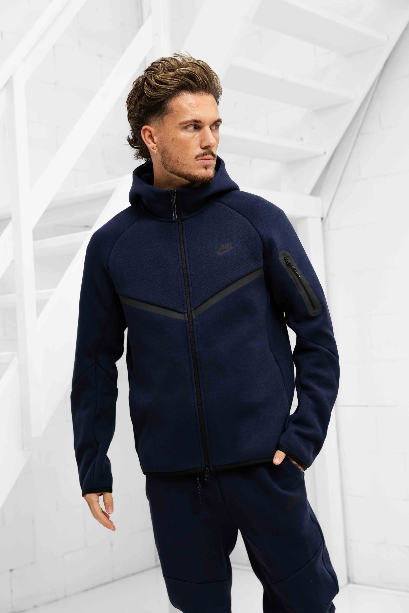 Nike Tech Fleece Trainingspak Heren Donkerblauw