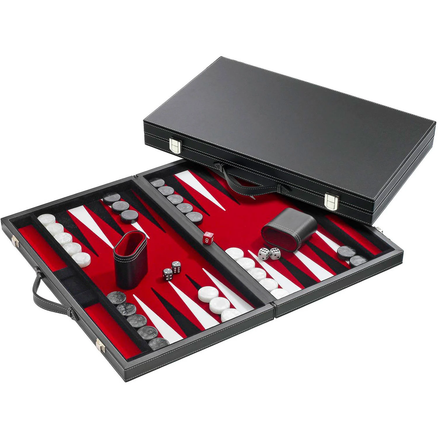 Philos backgammon rood groot 46,5x28cm Backgammon (46,5x28cm)