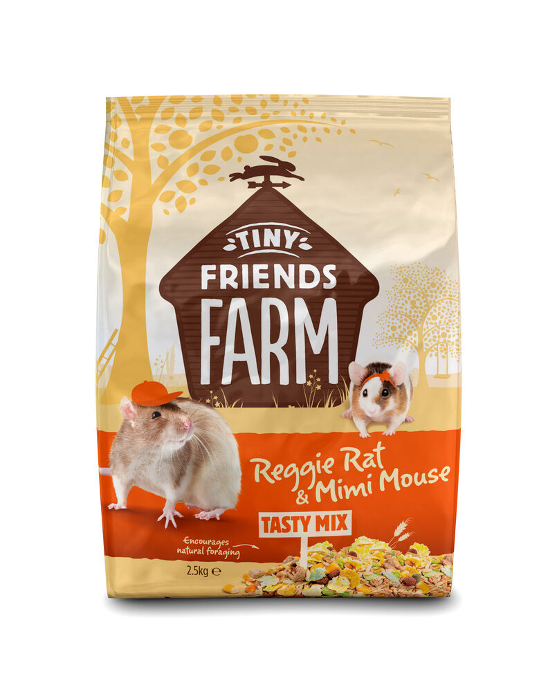 Tiny Friends Farm Reggie Rat - Rattenvoer - 2.5 Kilogram