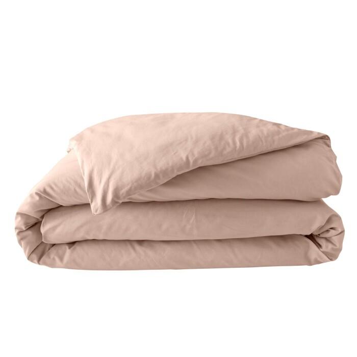 HOUSSE COUETTE 240X220CM PERCALE UNI 78 FILS NUDE