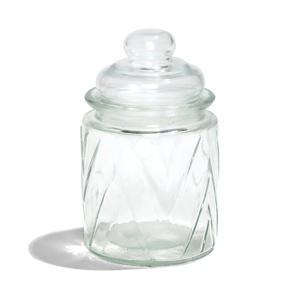 Bocal de conservation en verre Ø7,5x12cm - 2 modèles