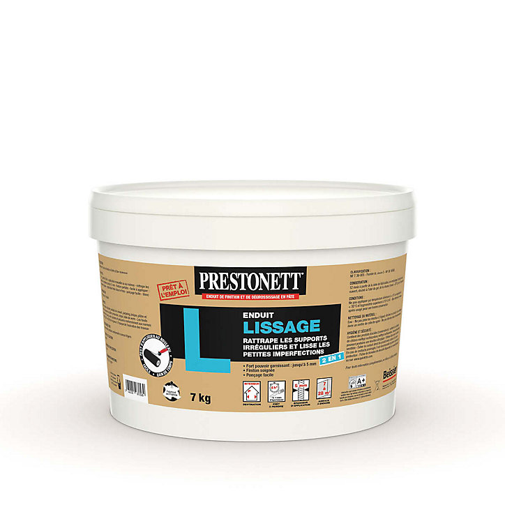 Enduit de lissage en pâte Prestonett pot de 7kg