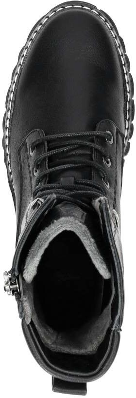 Mustang Veterschoenen Hoog zwart