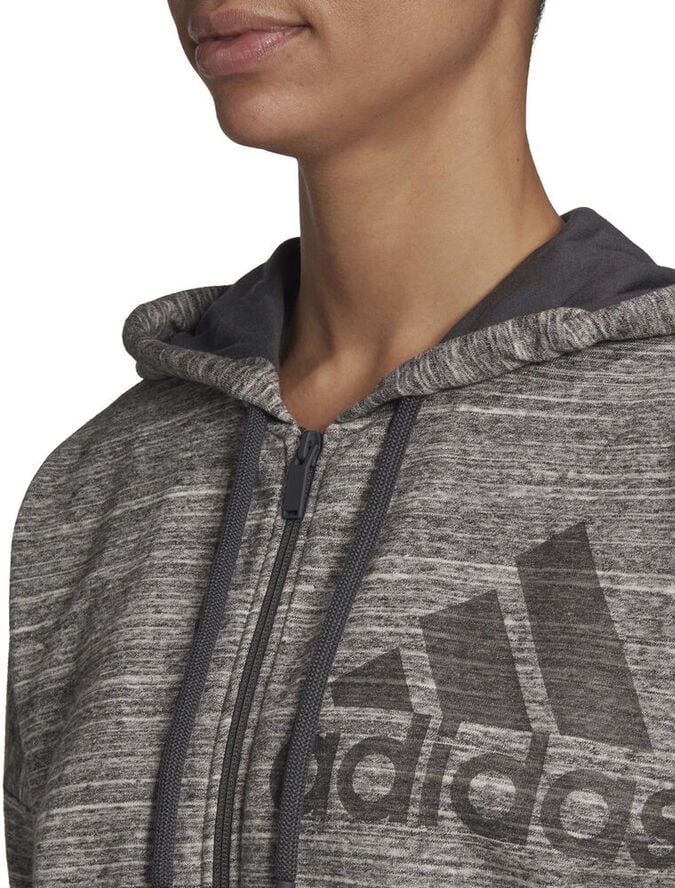 adidas Melange French Terry Hættetrøje Grå