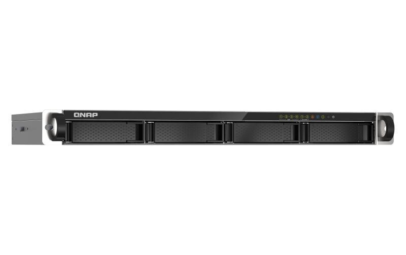 NAS TS-435XEU-4G 4-bay<br>Rackmount-NAS mit 4 Einschüben und kurzer Tiefe, unterstützt 2.5GbE/10GbE-Konnektivität und M.2 NVMe SSD-Caching