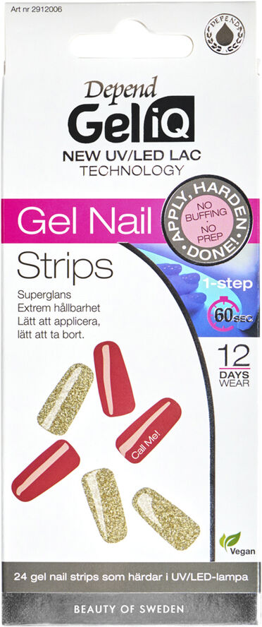 Depend Gel iQ Gel Nail Strips Semi cured n