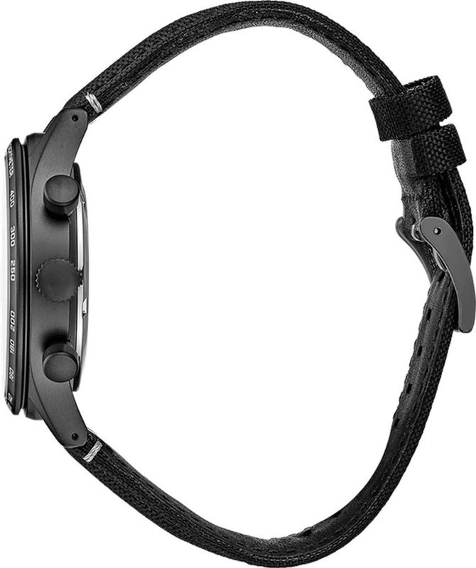 Seiko - SSB417P1 - Heren Chronograaf Horloge - Zwart - Roestvrijstaal - Nylon Band