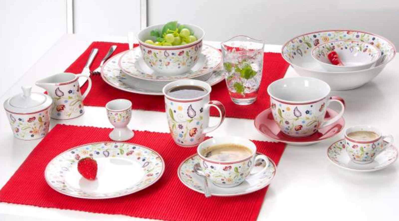Ritzenhoff & Breker Espressotassen mit Untertassen Shanti 80 ml 6er Set